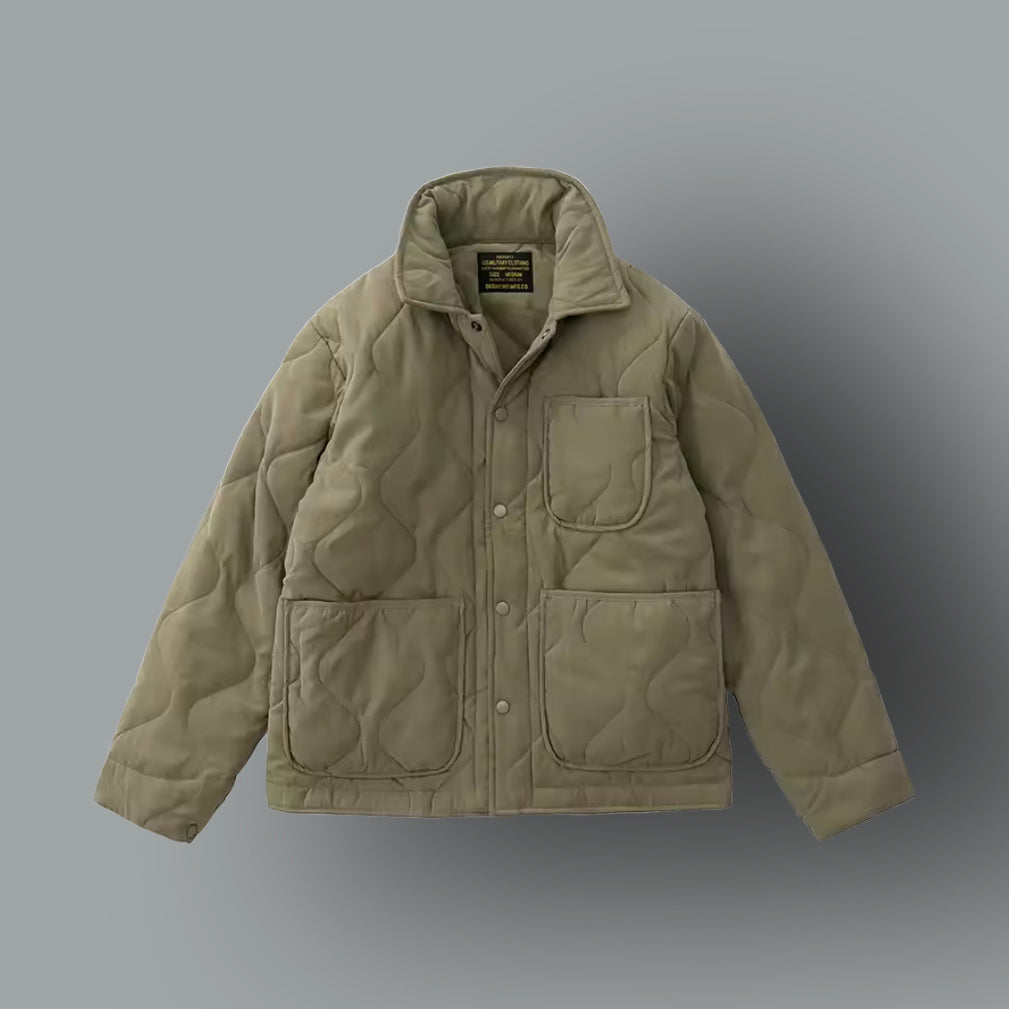 Herren Baumwoll Gefütterte Cargo Jacke