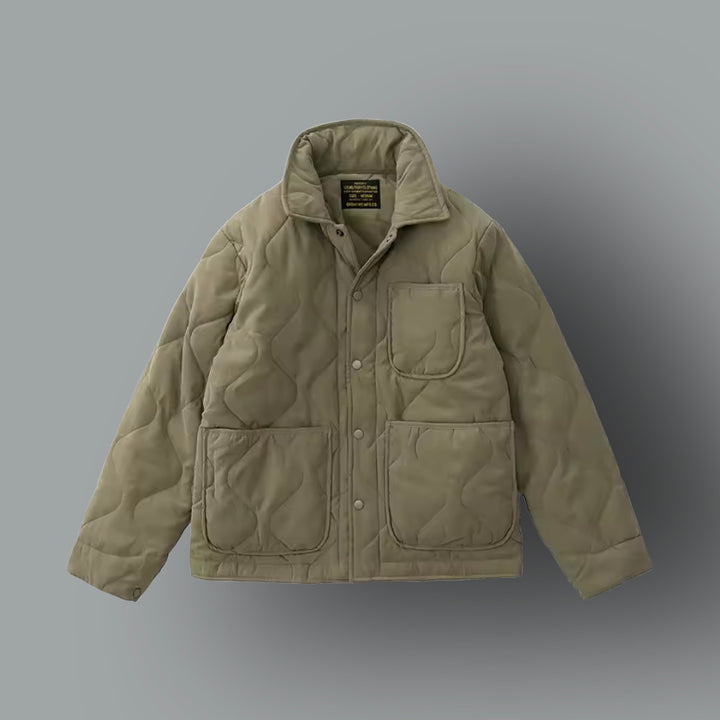 Herren Baumwoll Gefütterte Cargo Jacke