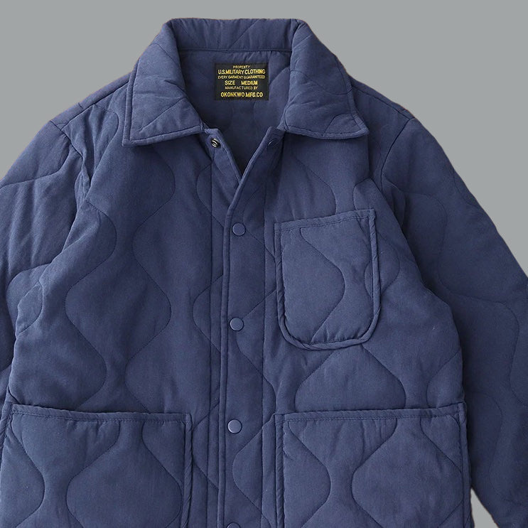 Herren Baumwoll Gefütterte Cargo Jacke