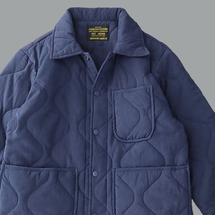Herren Baumwoll Gefütterte Cargo Jacke