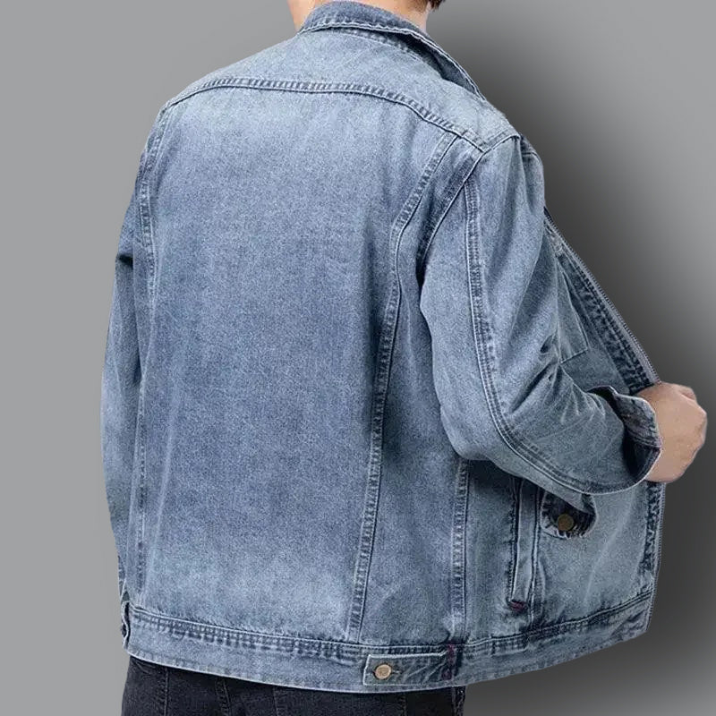 Herren Jeansjacke mit Hellem Waschung