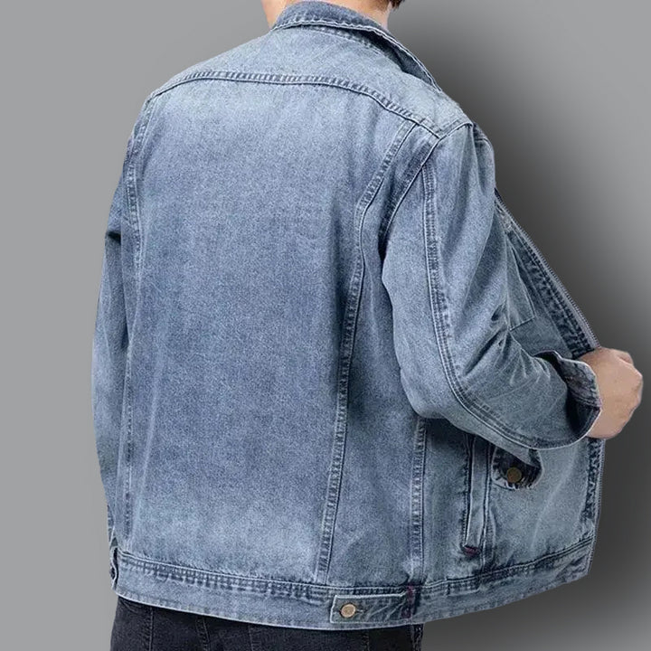 Herren Jeansjacke mit Hellem Waschung