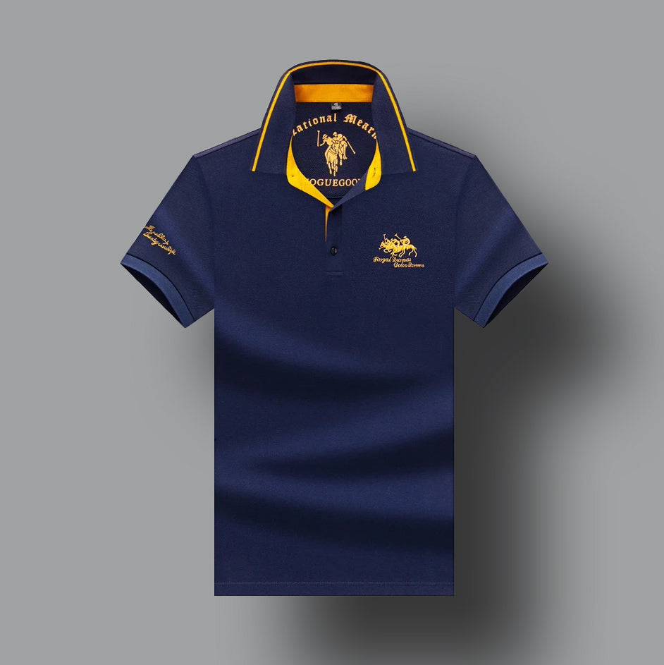 Herren Poloshirt mit Stickerei
