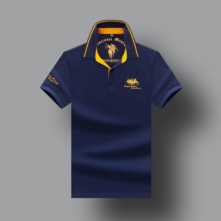 Herren Poloshirt mit Stickerei