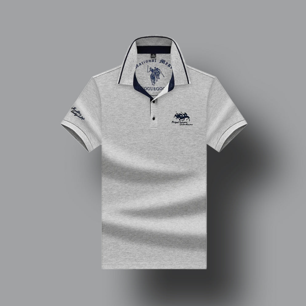 Herren Poloshirt mit Stickerei