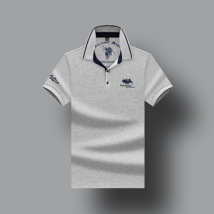 Herren Poloshirt mit Stickerei