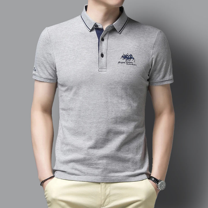 Herren Poloshirt mit Stickerei