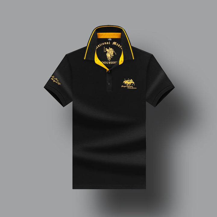 Herren Poloshirt mit Stickerei