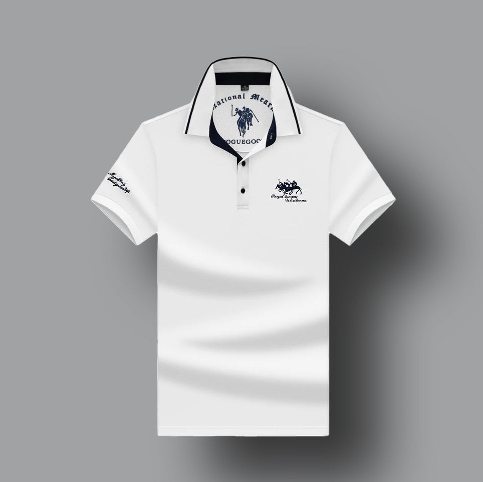 Herren Poloshirt mit Stickerei