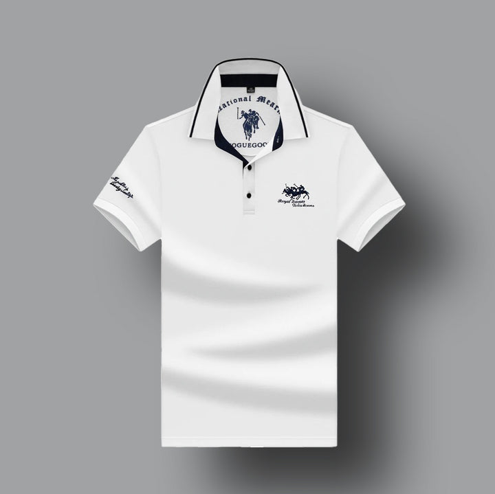 Herren Poloshirt mit Stickerei