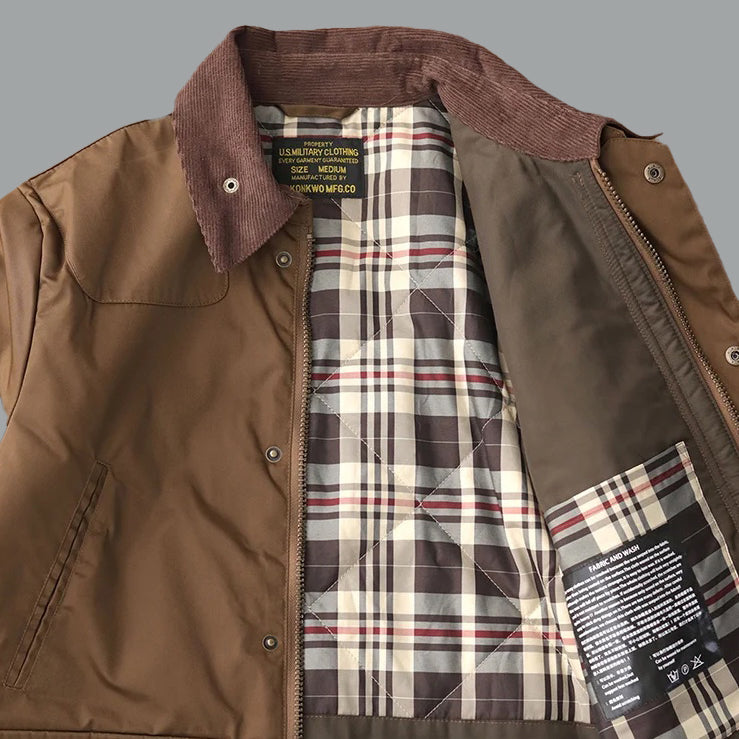 Retro Waxed Outdoor Jacke für Herren